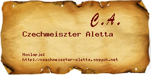 Czechmeiszter Aletta névjegykártya